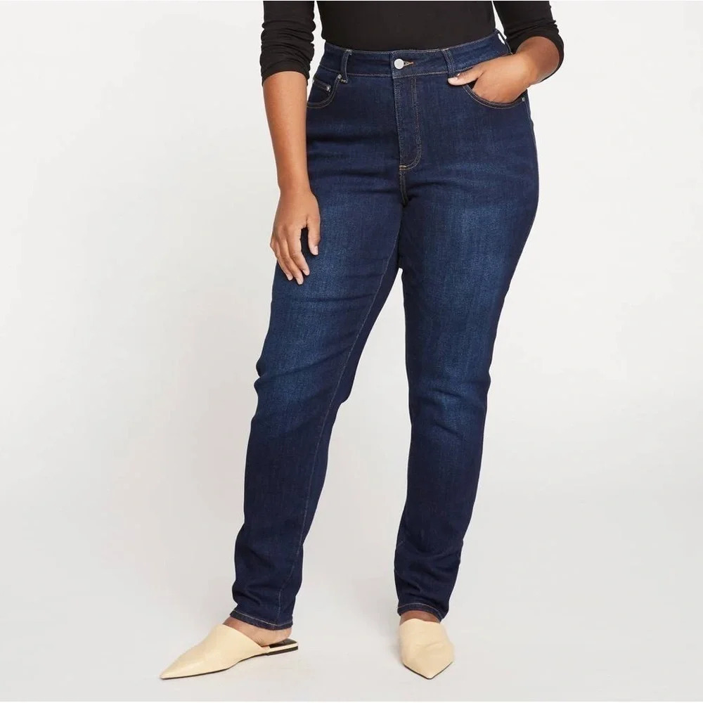 Universal Standard Joni High Rise Curve Skinny Jeans 32" in Midnight Blue - 34L